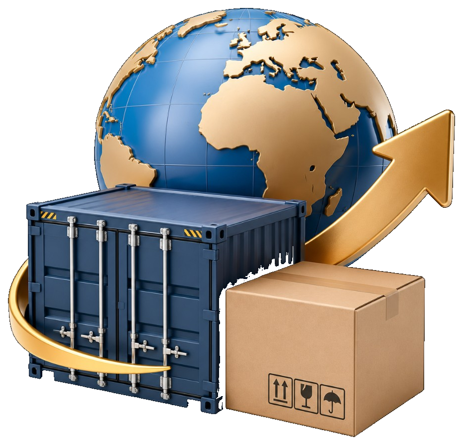 Global shipping container and export logistics