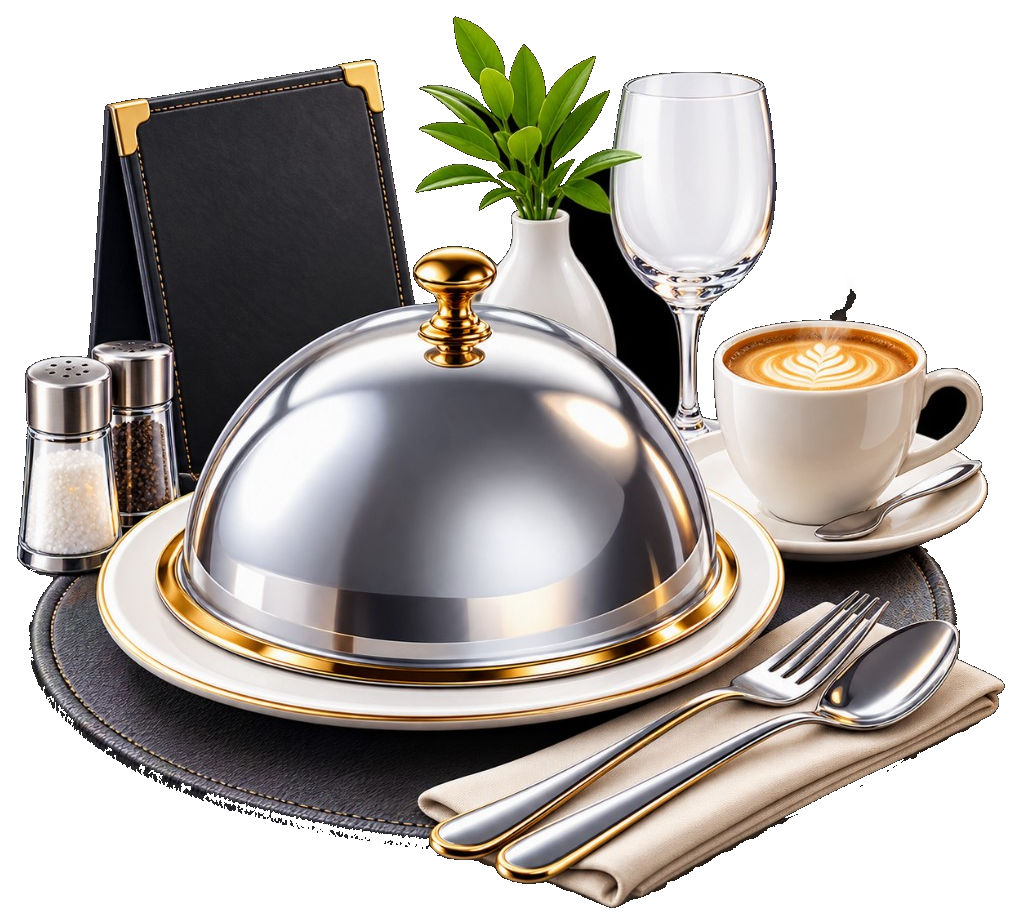 Fine dining table setting